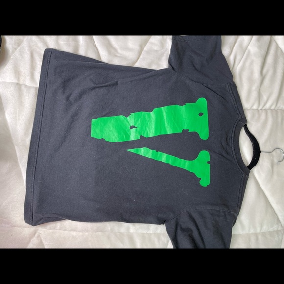 Green and white VLone Tee
